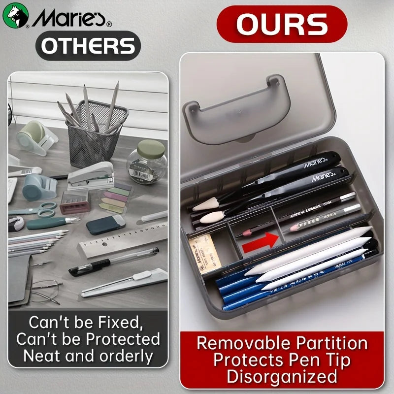 Marie’s Double-Layer Graphite &amp; Charcoal Pencil Set (23/27 Pcs)