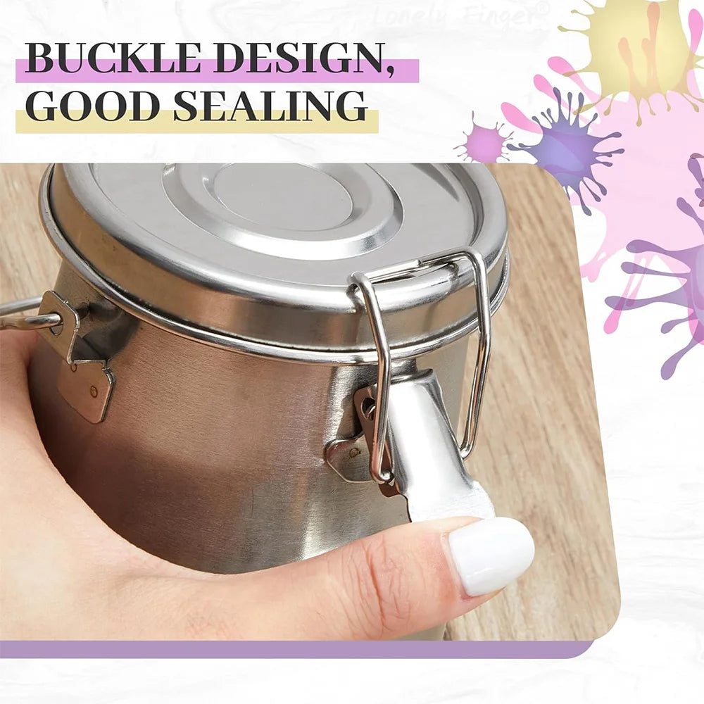 Stainless Steel Airtight Brush Cleaner Cup