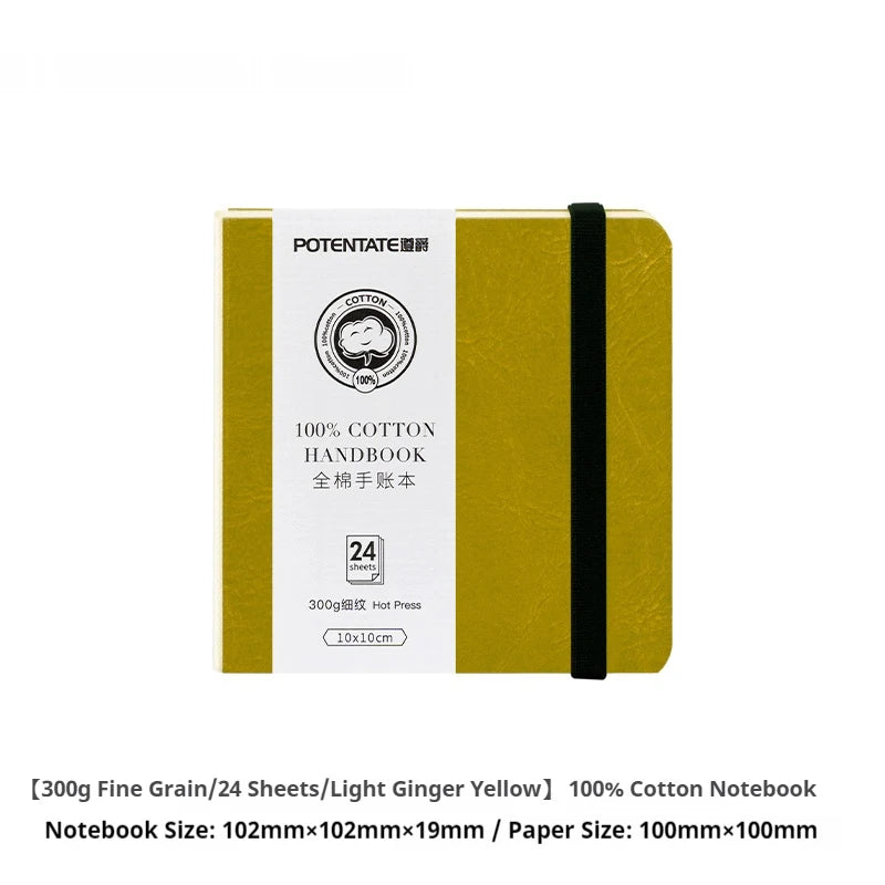 POTENTATE 100% Cotton Watercolor Paper Pad