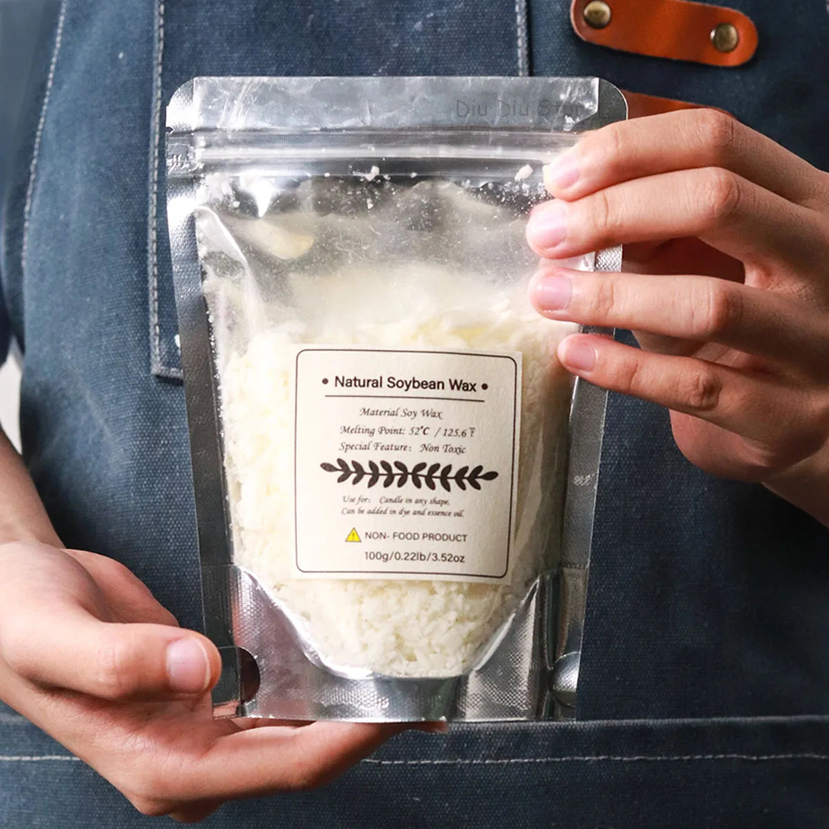1KG Natural Soy Wax – 100% Pure Candle Making Material