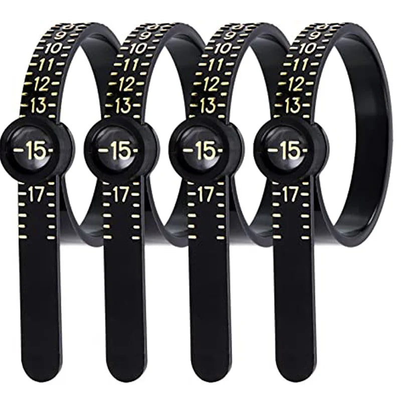 Ring Sizer &amp; Measuring Tool Set – Pro Ring Size Gauge with Tape &amp; Magnifier
