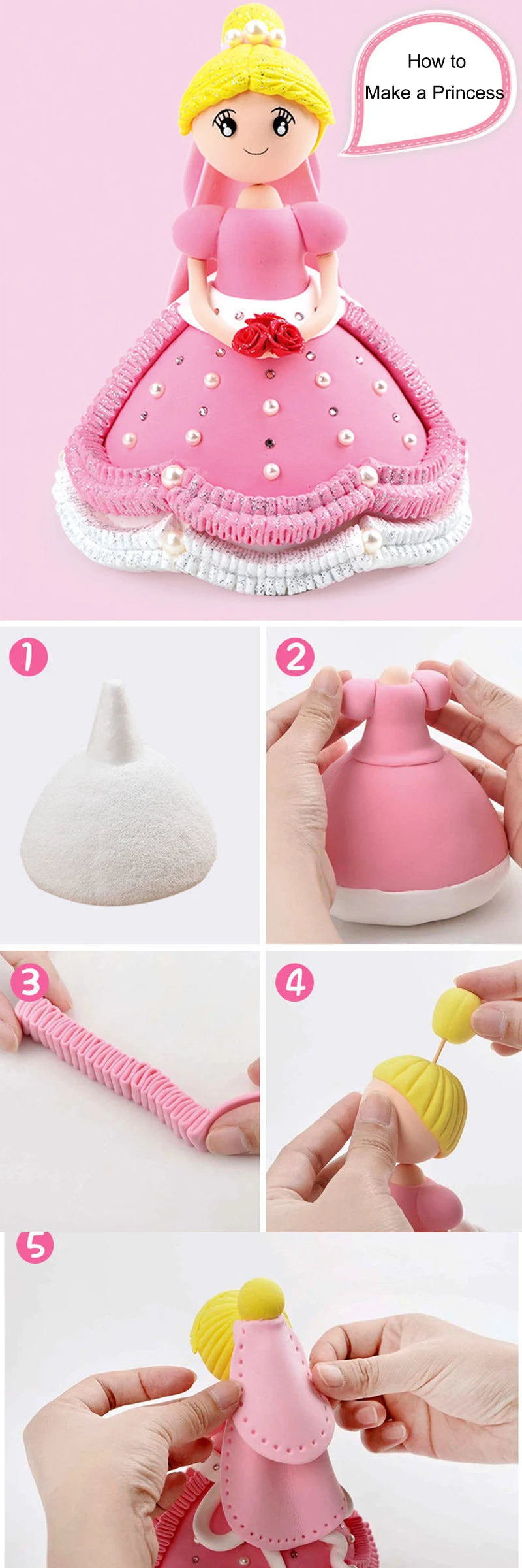 36-Color Air Dry Clay Set for Kids