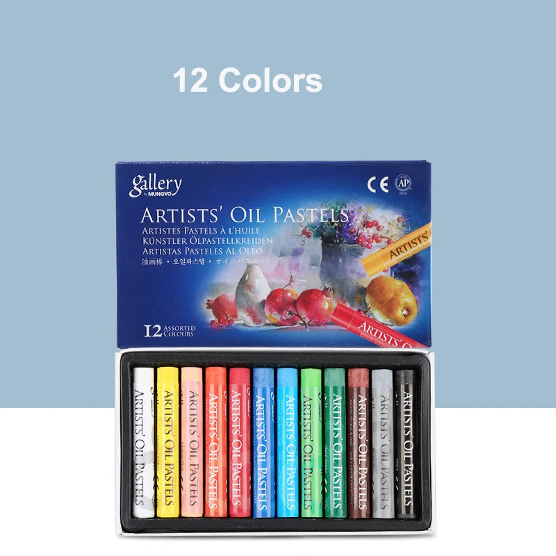 MUNGYO Artist Oil Pastels – 12/25/50 Color Set