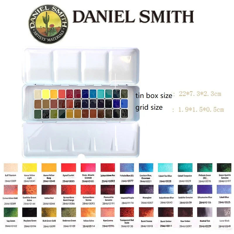 Daniel Smith Mineral Solid Watercolor Set (12–36 Colors)