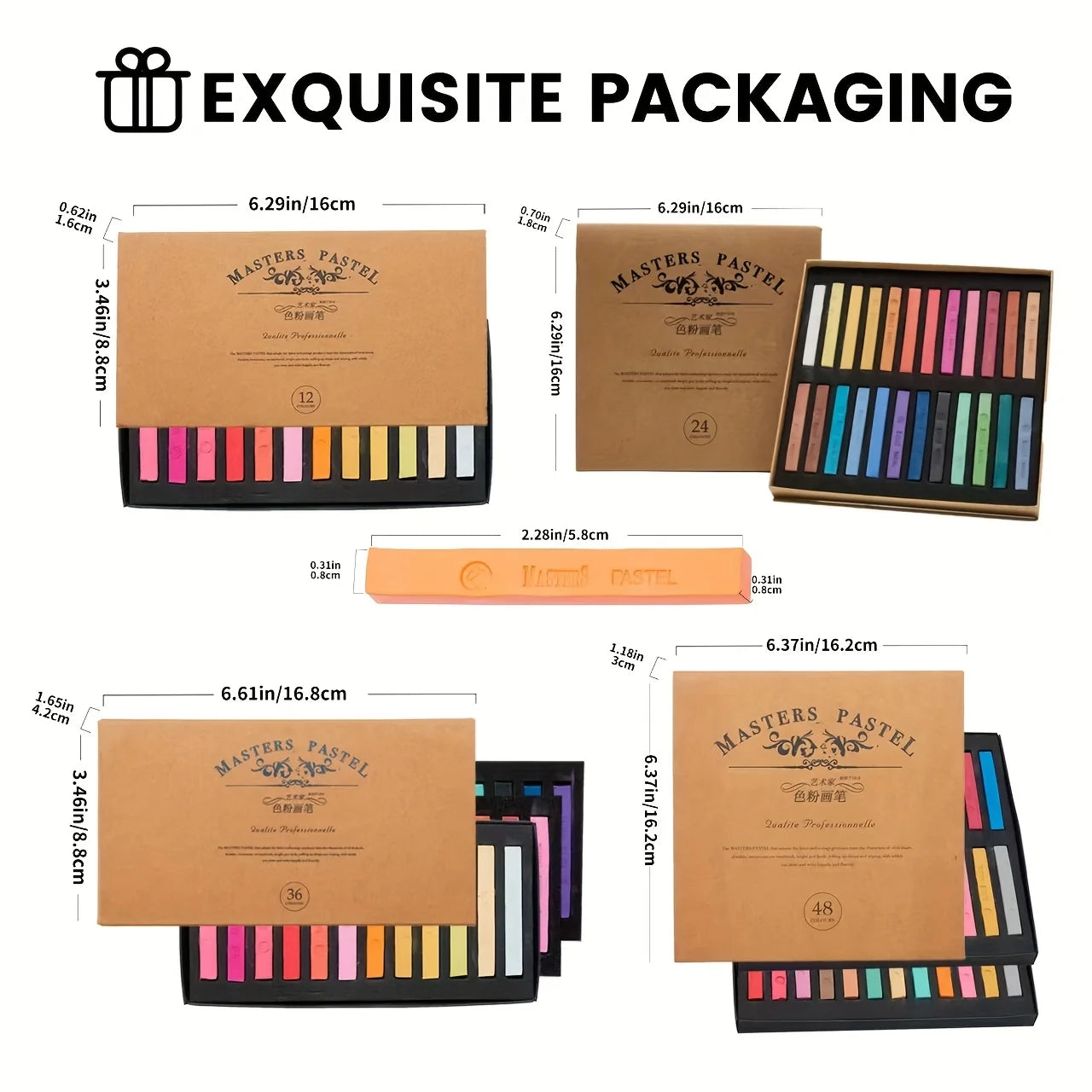Professional Soft Pastel Set (12–48 Colors)