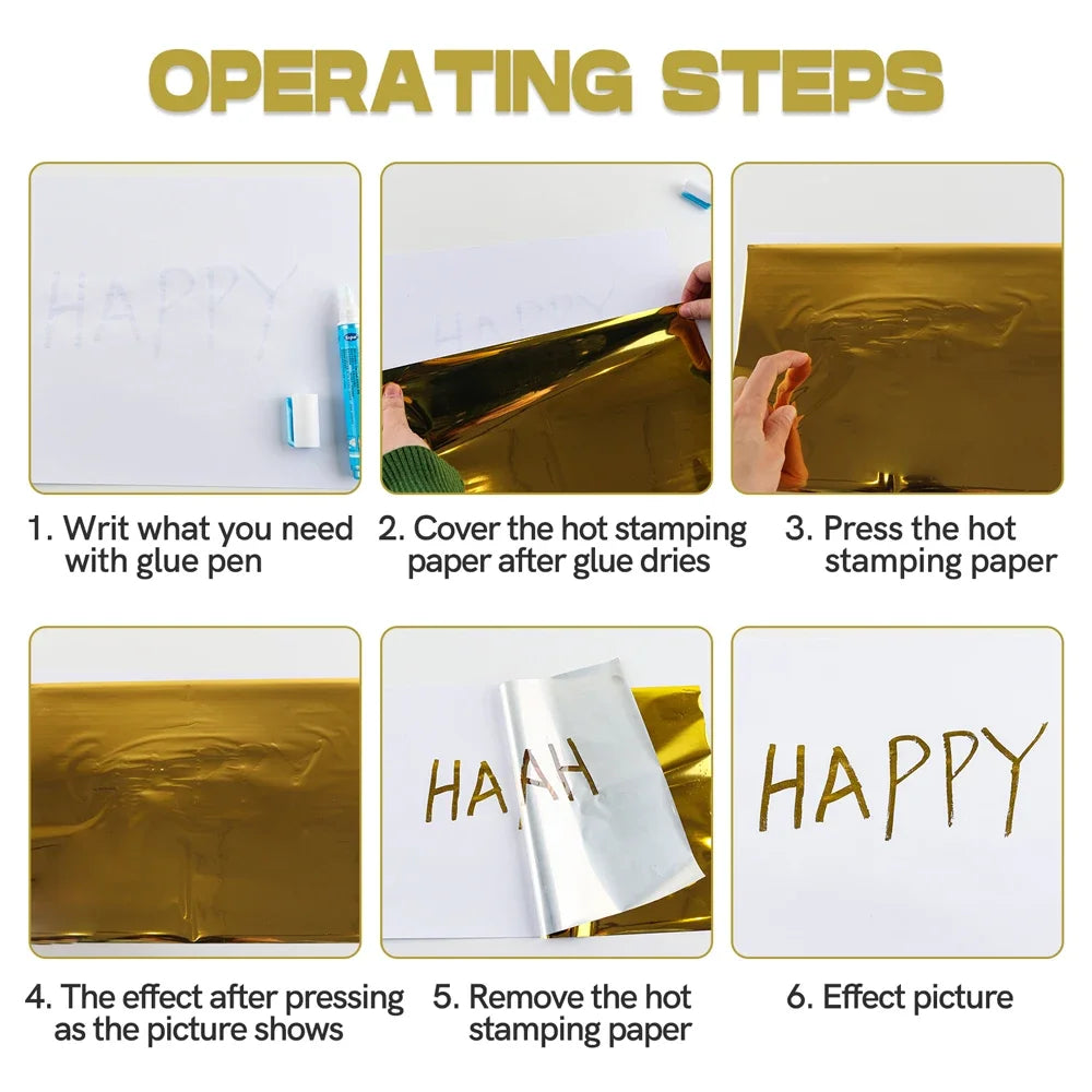 5m Toner Reactive Heat-Activated Foil for Hot Stamping