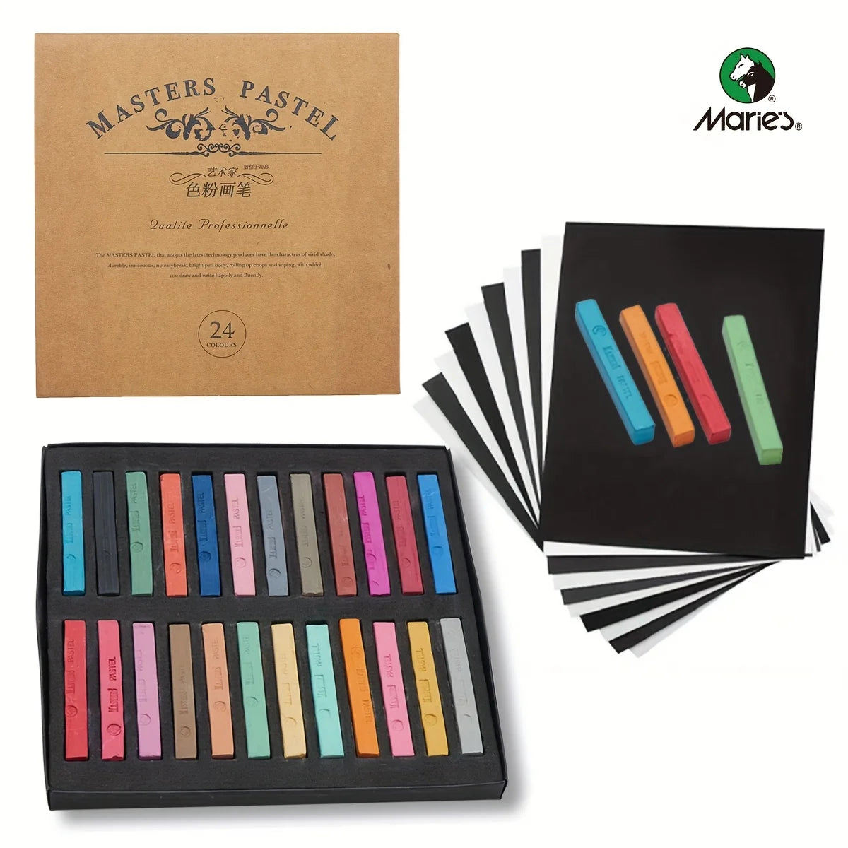 Professional Soft Pastel Set (12–48 Colors)