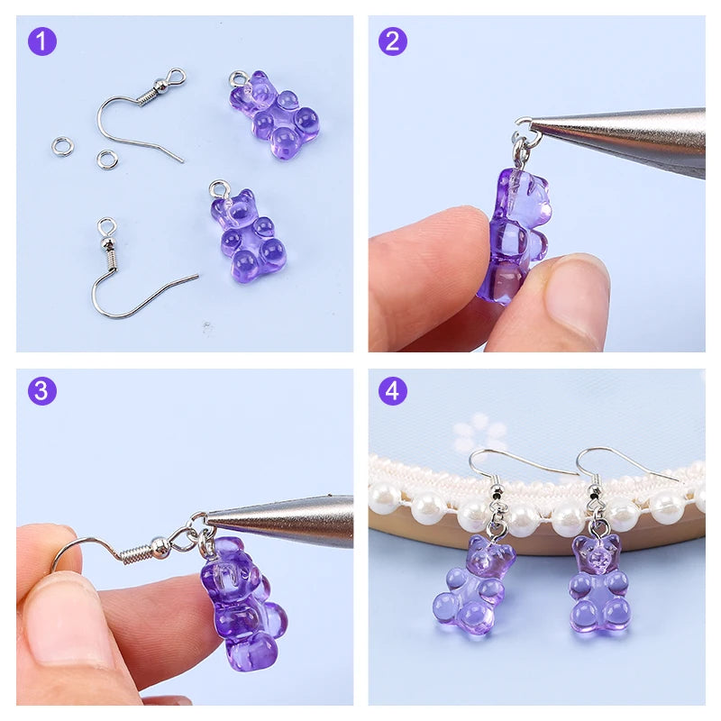 300pcs Earring Findings Set – Hooks, Jump Rings &amp; Backs for Jewelry Making