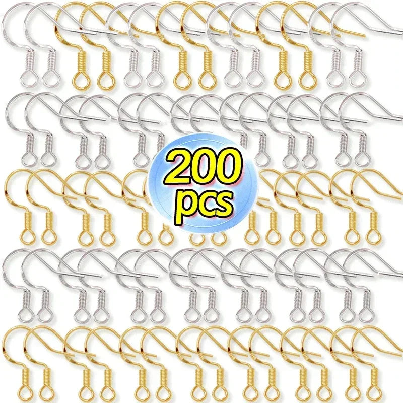 Stainless Steel Earring Hooks – 100/500pcs