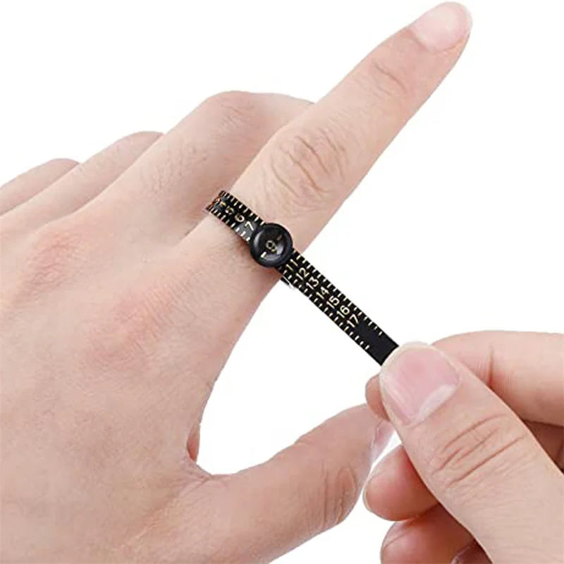 Ring Sizer &amp; Measuring Tool Set – Pro Ring Size Gauge with Tape &amp; Magnifier