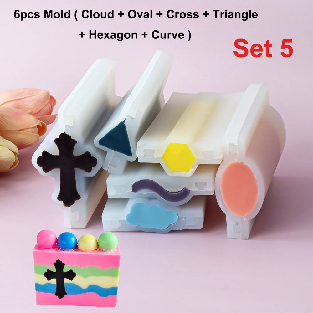 600ml Wooden Soap Mold Kit – Rectangular Silicone Mold with Box