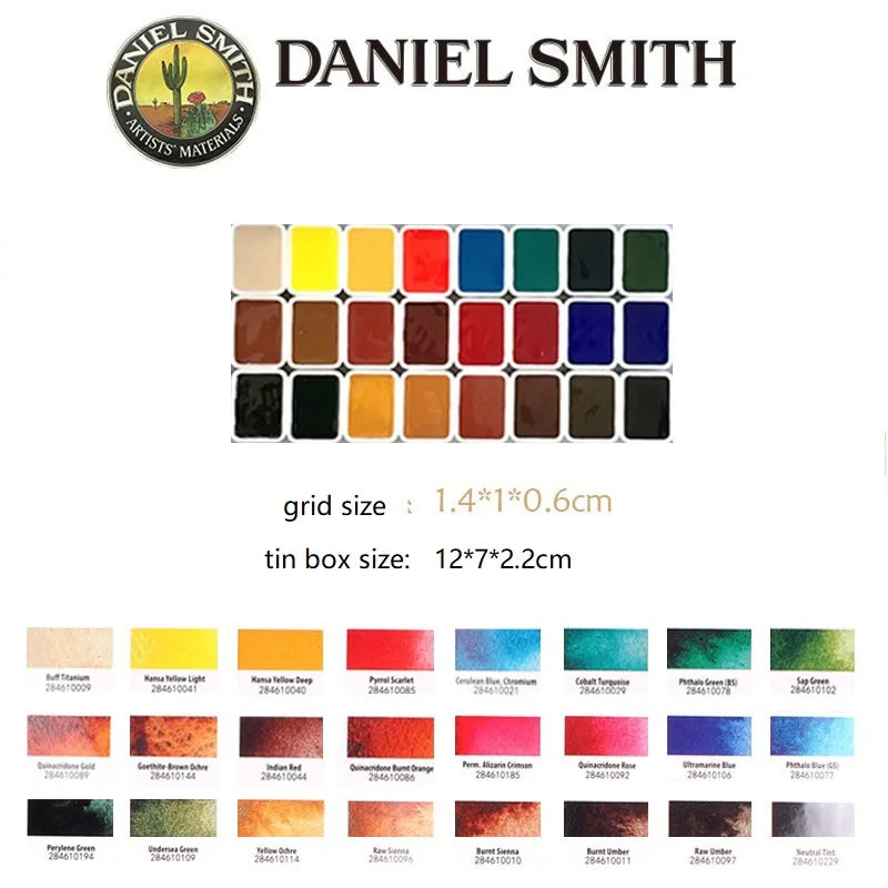 Daniel Smith Mineral Solid Watercolor Set (12–36 Colors)