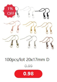 100pcs Stainless Steel Eye Pins – Assorted Sizes