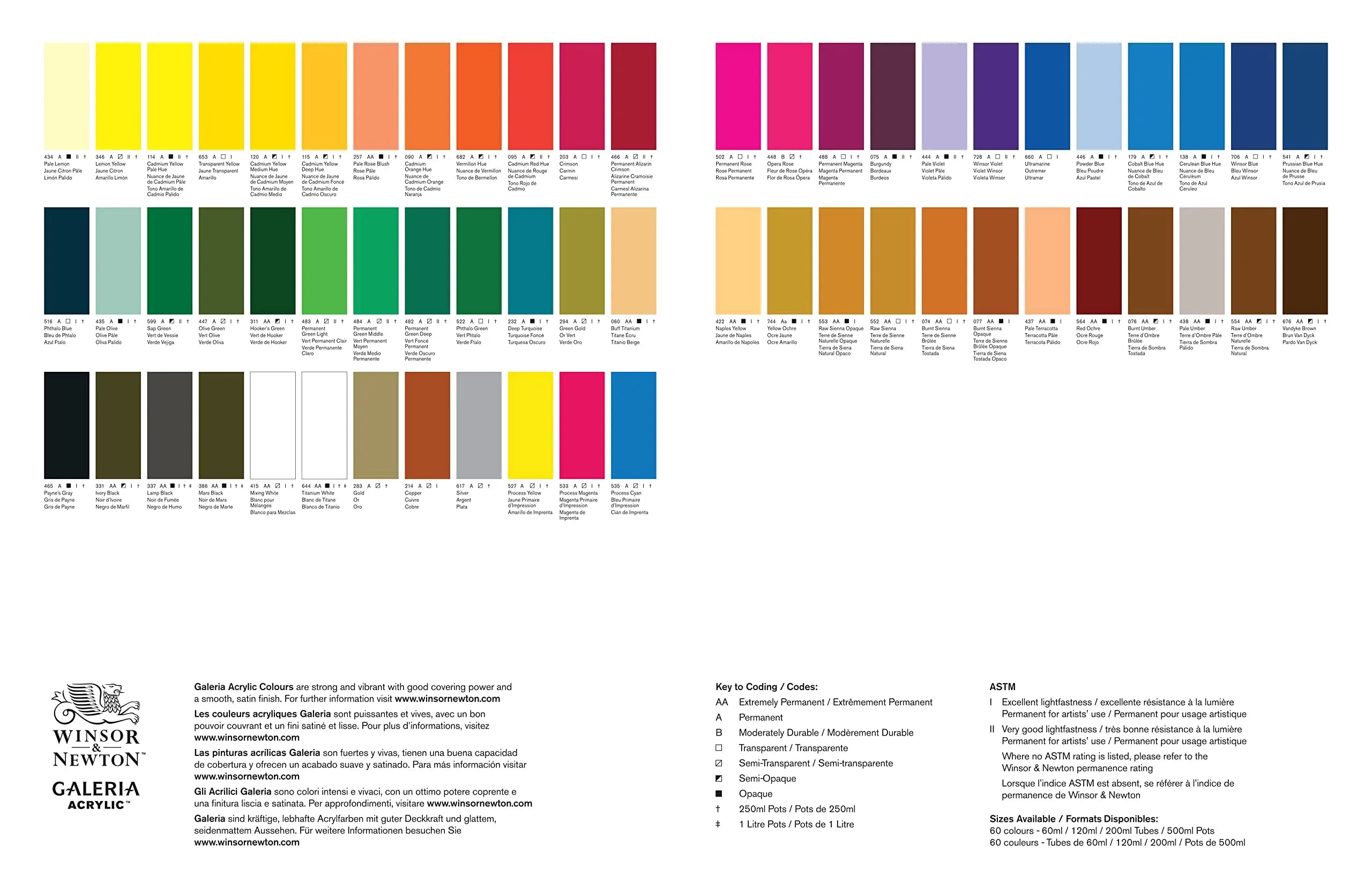 Winsor &amp; Newton Galeria Acrylic Paint 60ml