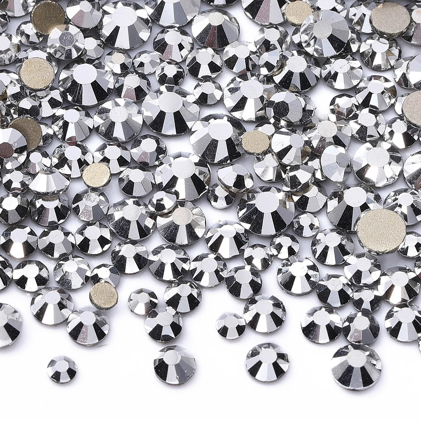 1440-Piece Champagne Flat Back Rhinestone Set