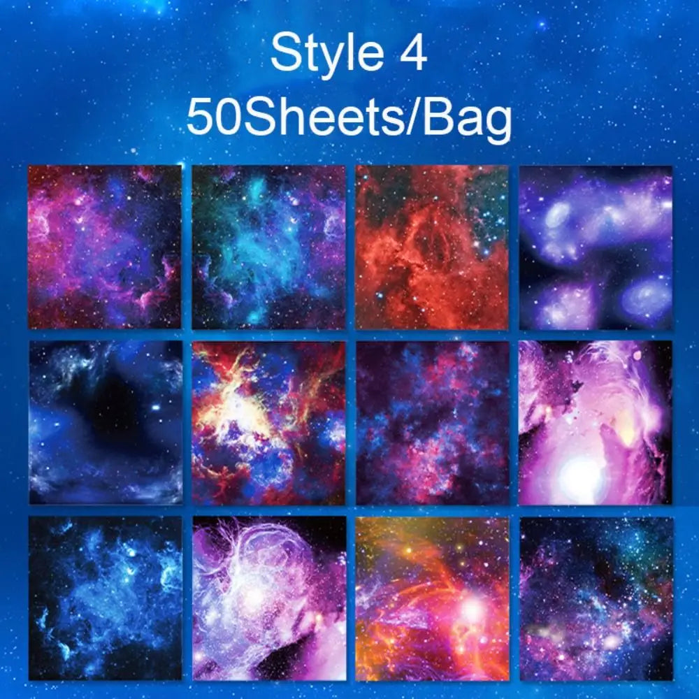 Square Star Sky Constellations Origami Paper – Double-sided