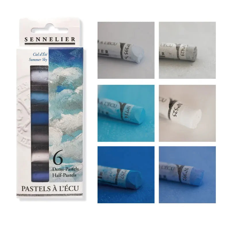SENNELIER Soft Pastels – 6-Color Set for Sketching &amp; Art