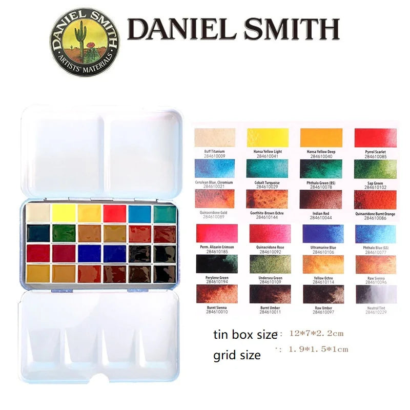 Daniel Smith Mineral Solid Watercolor Set (12–36 Colors)