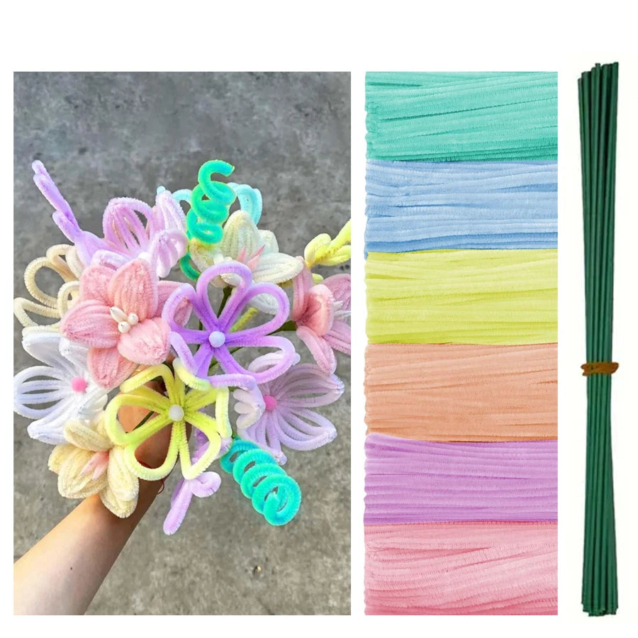 500/600pcs 12" Pipe Cleaners Chenille Stems