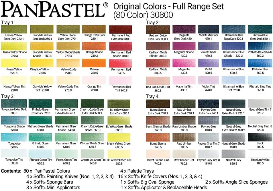 GOLDEN PanPastels – 80-Color Professional Artist Set