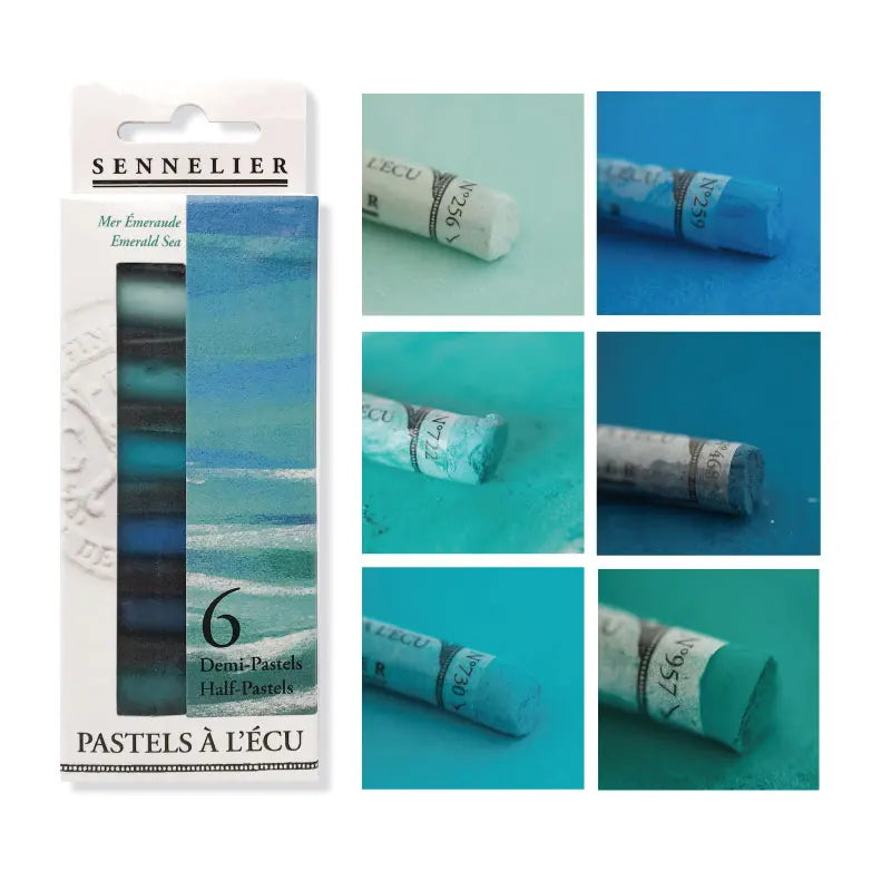 SENNELIER Soft Pastels – 6-Color Set for Sketching &amp; Art