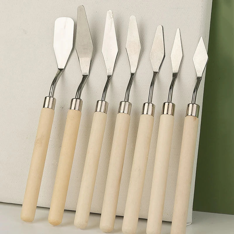 7-Piece Stainless Steel Painting Knife Set