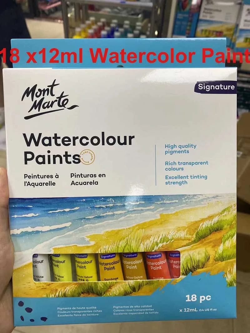 Gouache Paint Set – 12/24/36 Colors, 6ml Tubes for Artists &amp; Students