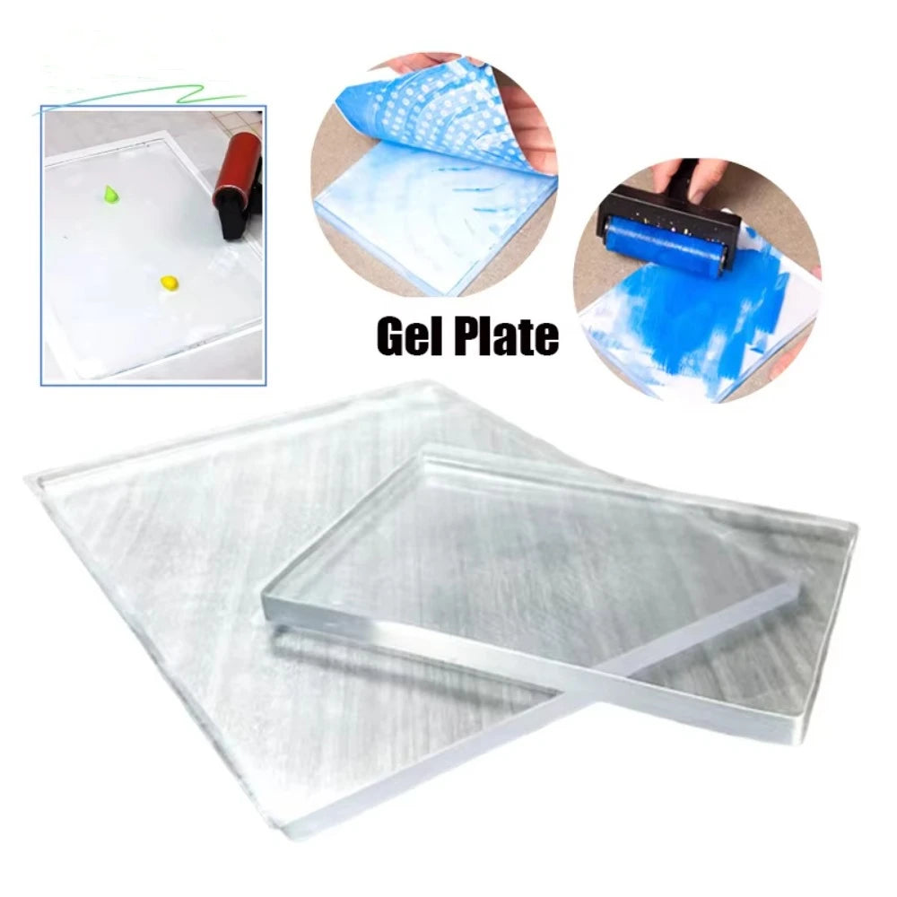 Transparent Gel Printing Plate – Reusable Silicone Monoprinting Plate