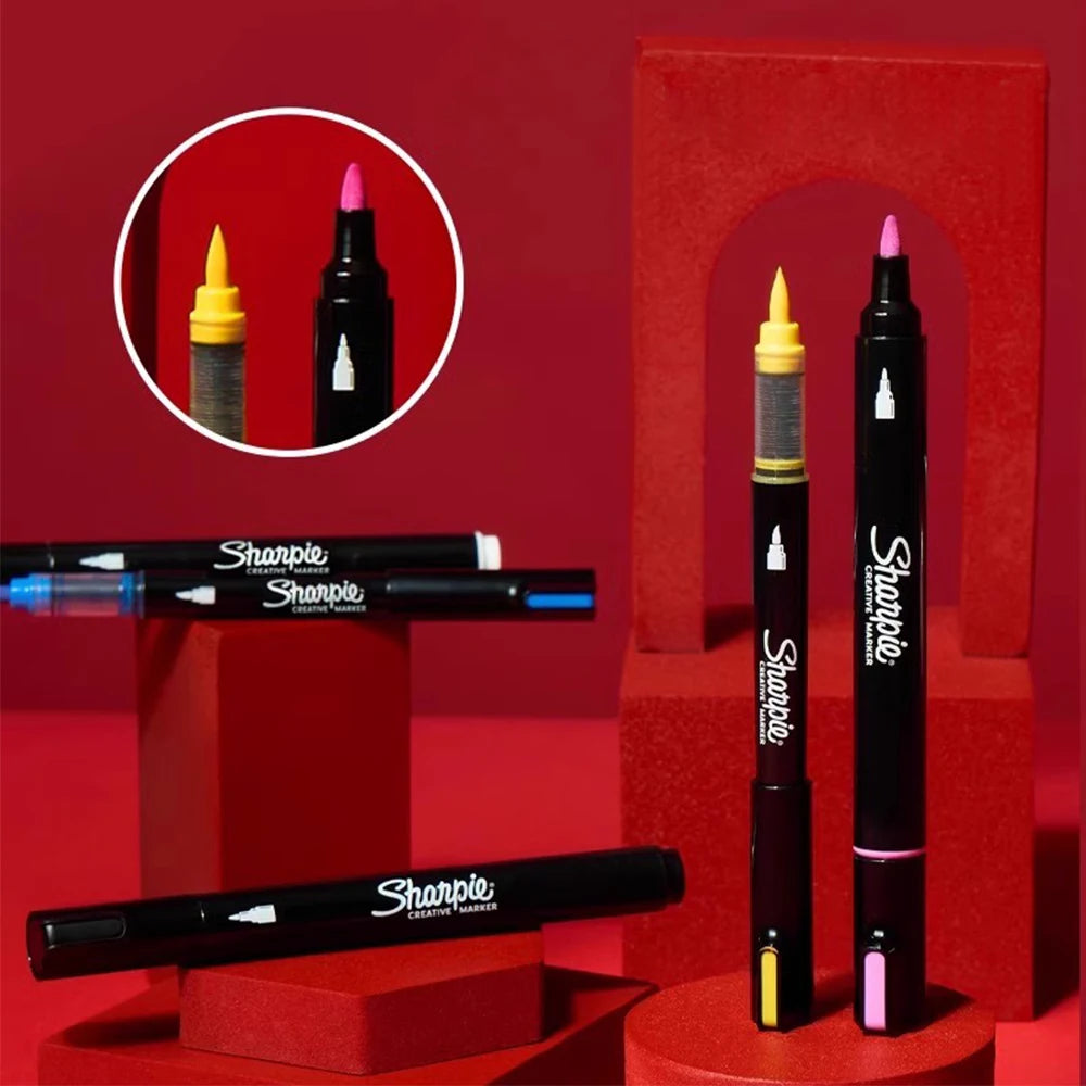 Sharpie Creative Acrylic Marker Pen Painted Graffiti, Painting Pen, DIY Glass, Ceramic, Quick-drying, Non-fading Art Stationery