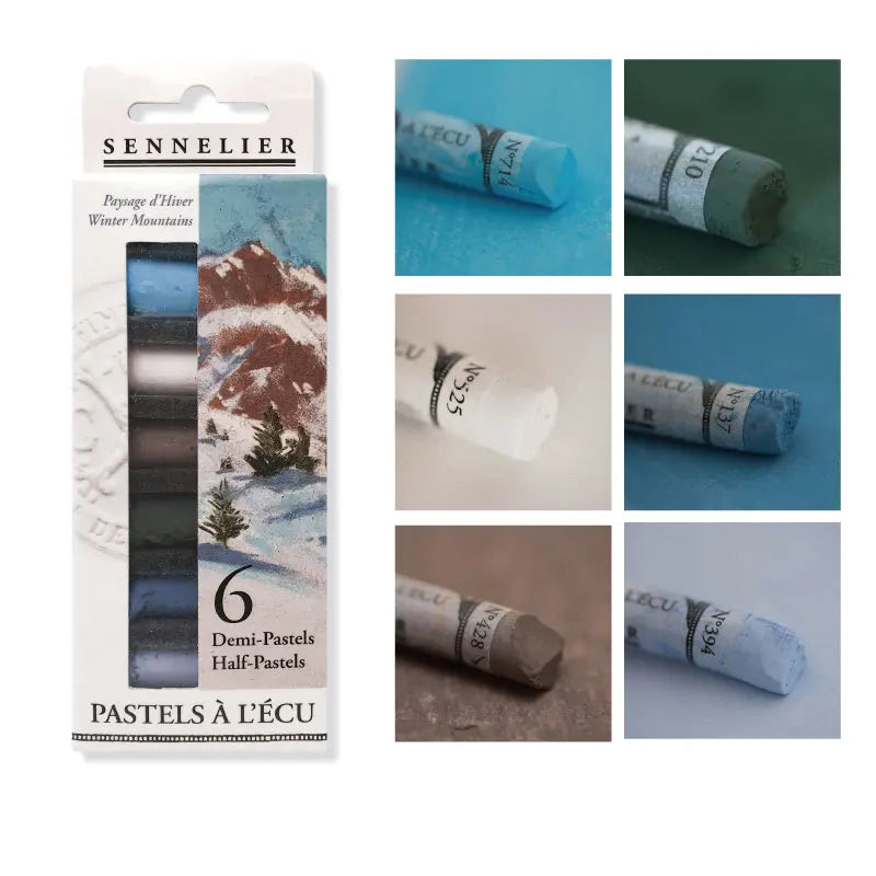 SENNELIER Soft Pastels – 6-Color Set for Sketching &amp; Art
