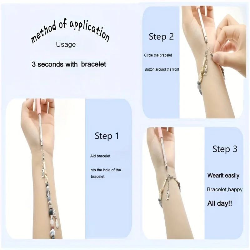 Bracelet Fastening Aid Tool – Jewelry Helper for Easy One-Hand Use