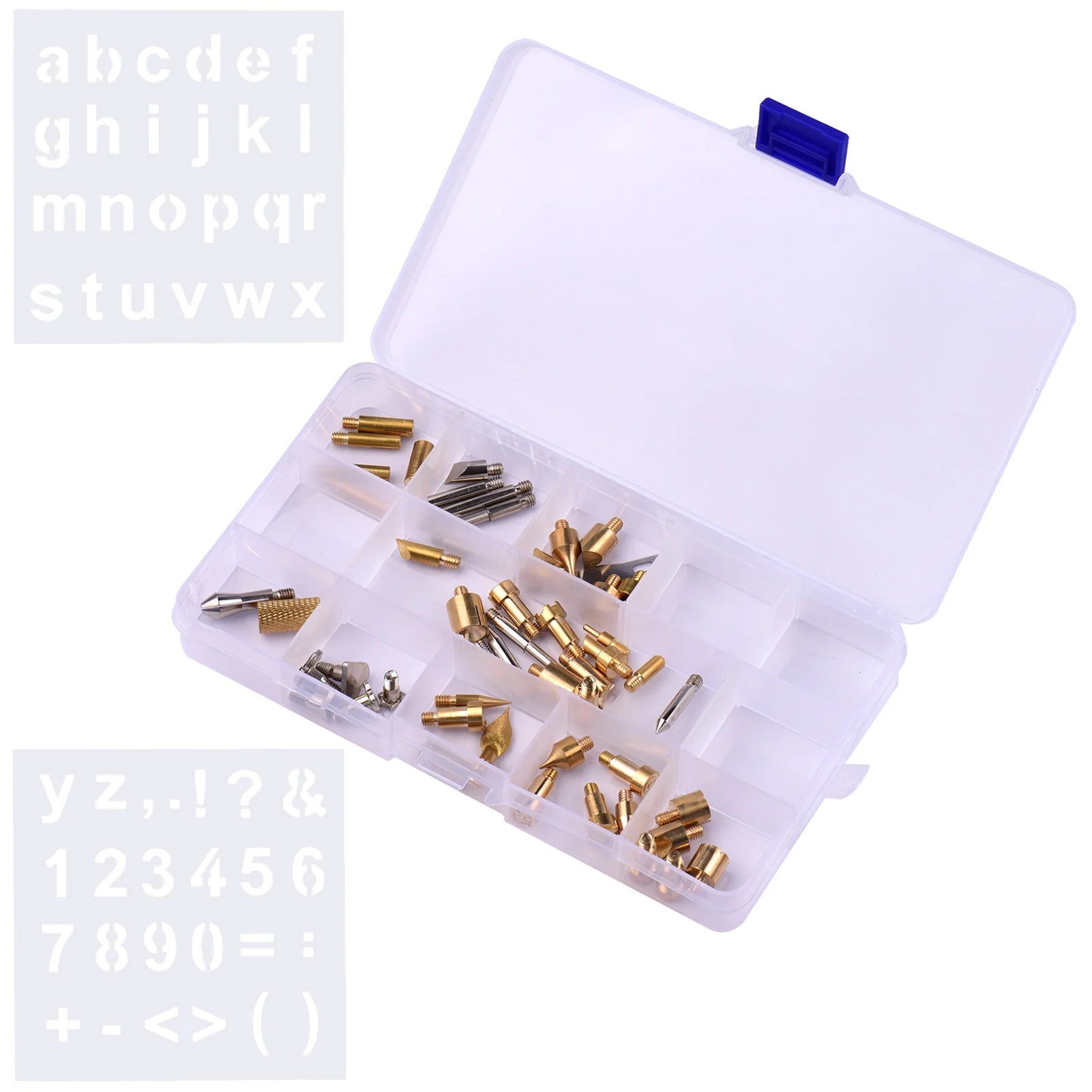 57pcs Wood Burning Tips Set – Pyrography Tool Kit with Storage Box