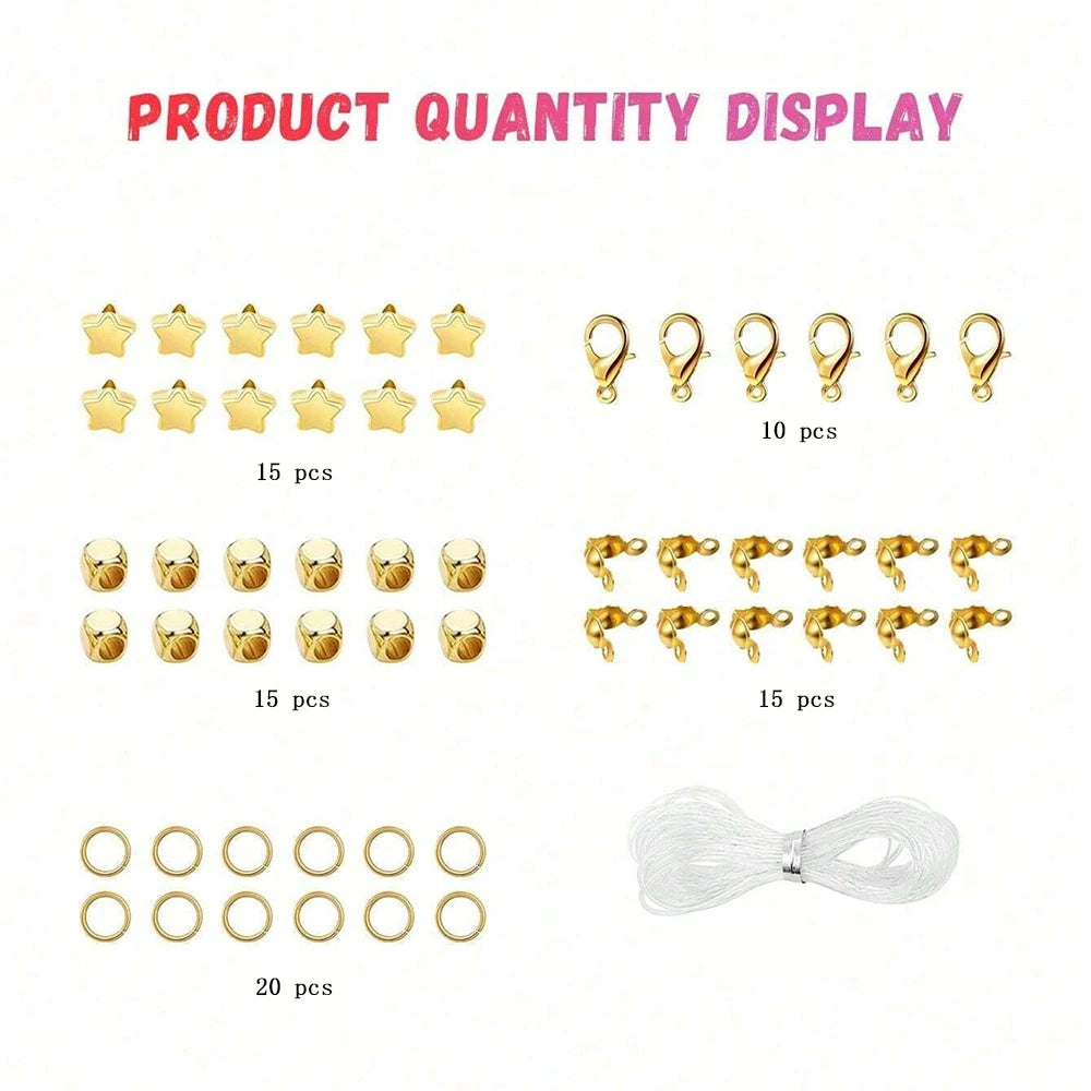 6mm Polymer Clay Spacer Beads – Flat Round Bead Set for DIY Jewelry