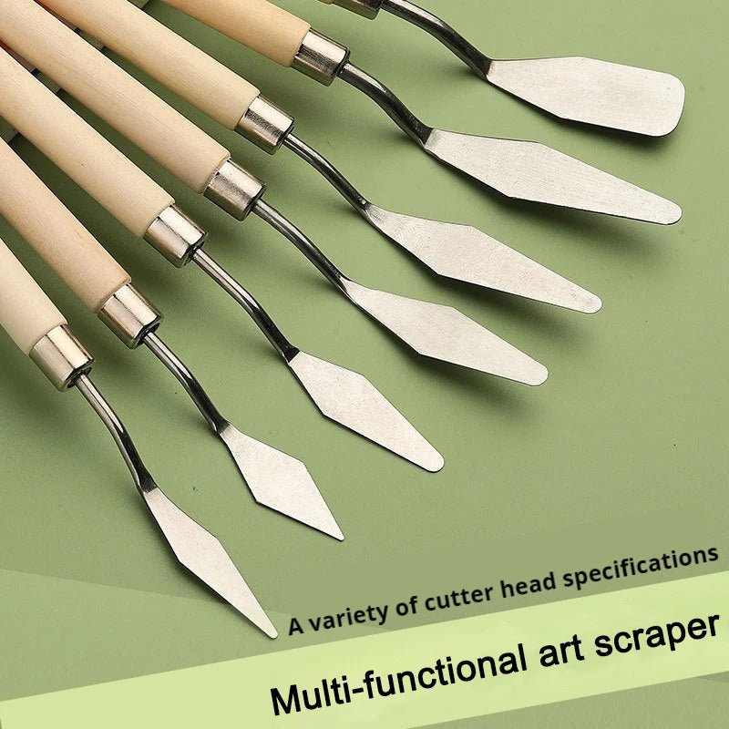 7-Piece Stainless Steel Painting Knife Set