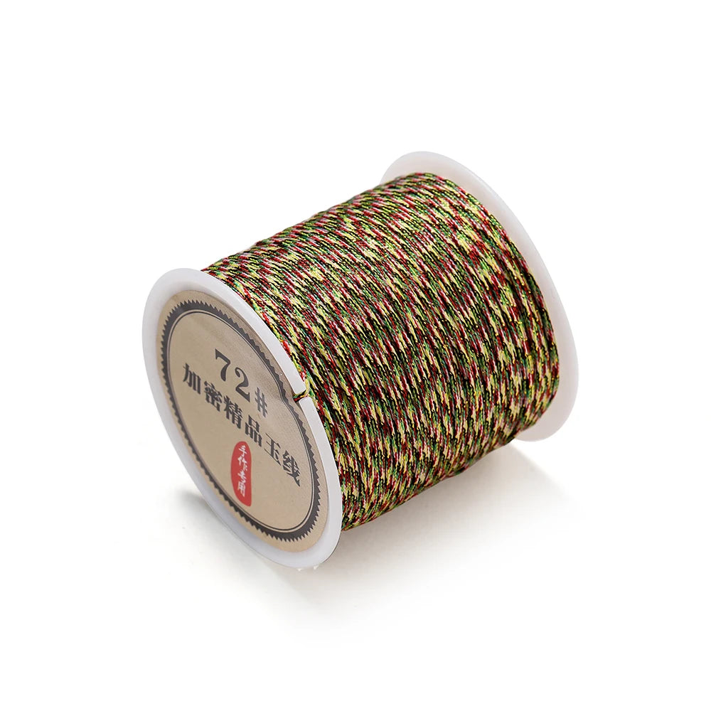50M Nylon Chinese Knot Cord – 0.8mm Braided String for DIY Jewelry &amp; Tassels