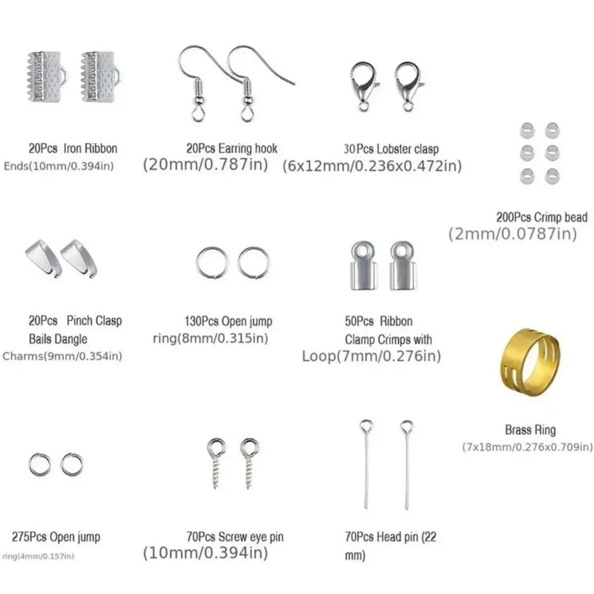 Jewelry Making Starter Kit – 900pcs Beads, Tools &amp; Findings Set