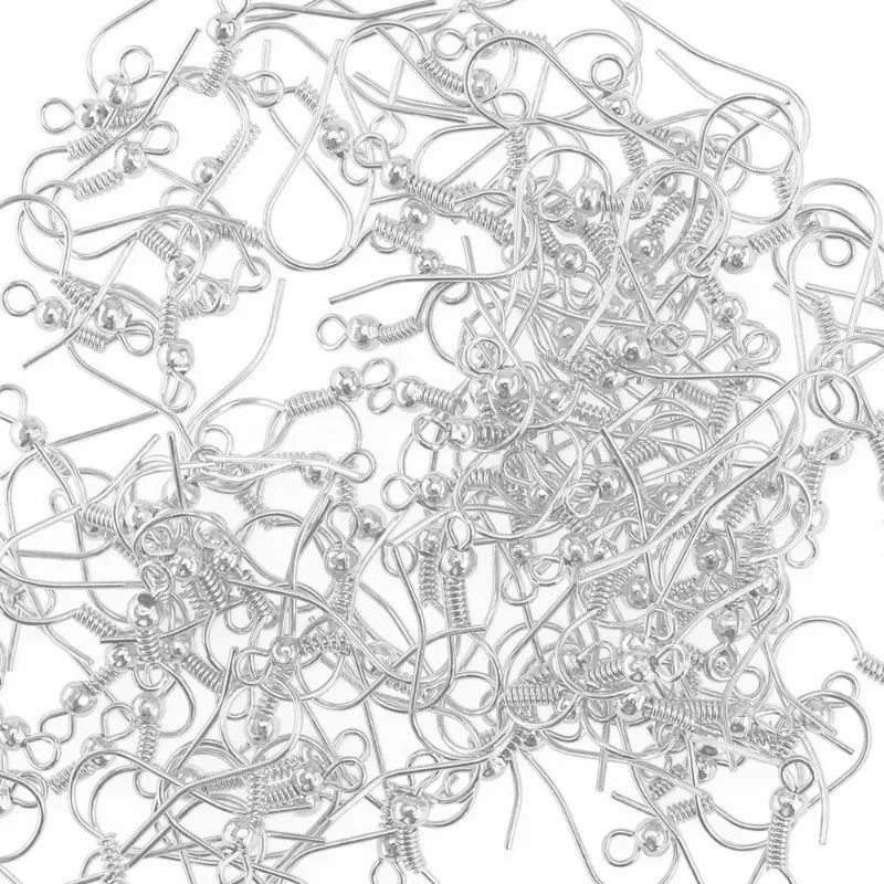 Stainless Steel Earring Hooks – 100/500pcs