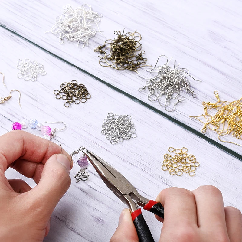 300pcs Earring Findings Set – Hooks, Jump Rings &amp; Backs for Jewelry Making