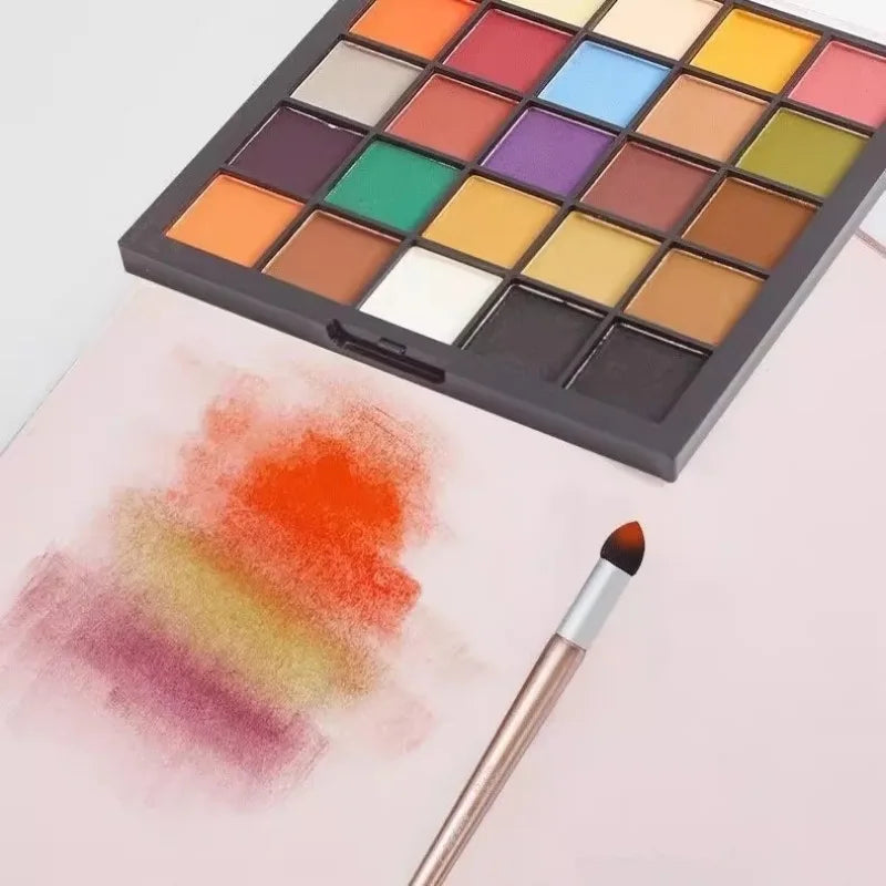 24-Color Soft Pastel Powder Set – Water-Soluble &amp; Expressive