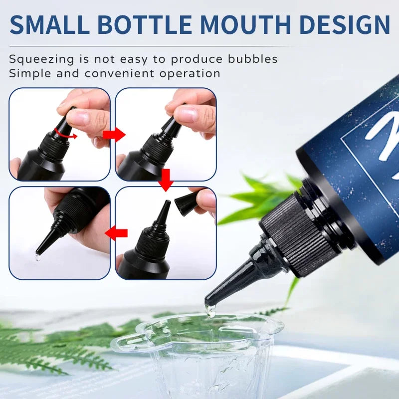 UV Resin Glue – High Transparency, Fast Curing, DIY Jewelry Epoxy