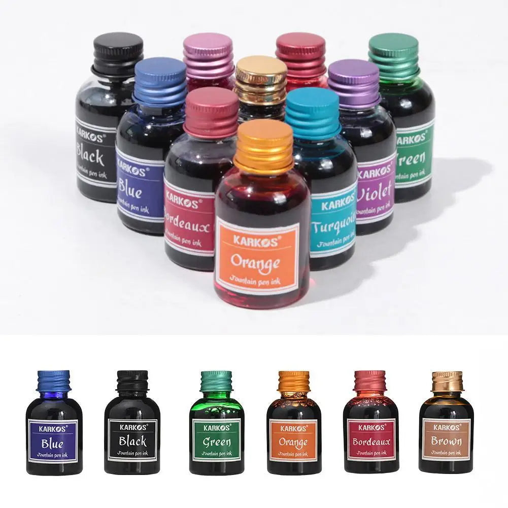 Fountain Pen Ink – 20/30ml Bottle of Pure Color Ink for Writing &amp; Calligraphy