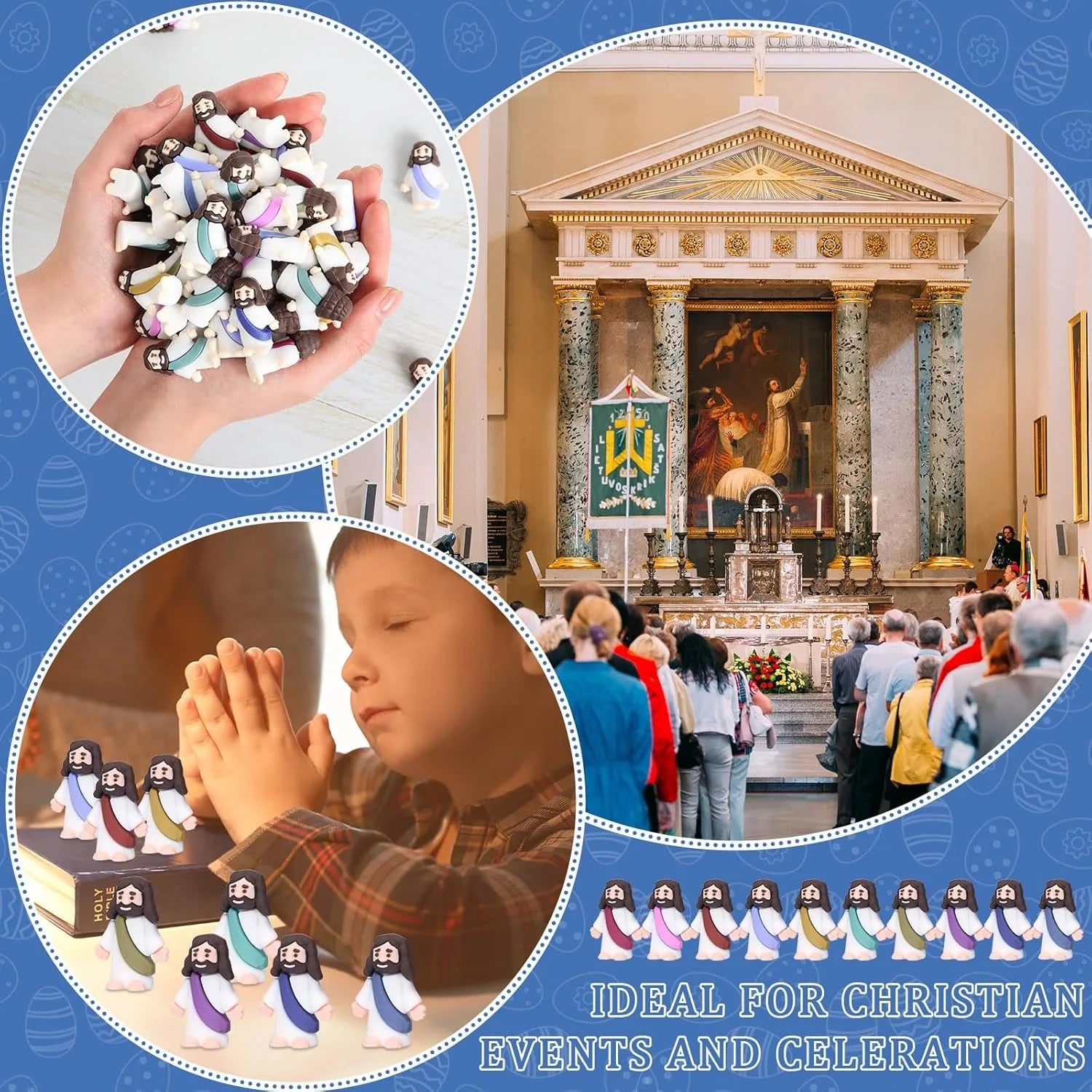 Easter Mini Jesus Figurines Set