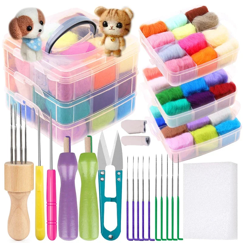 MIUSIE Wool Felting Craft Kit