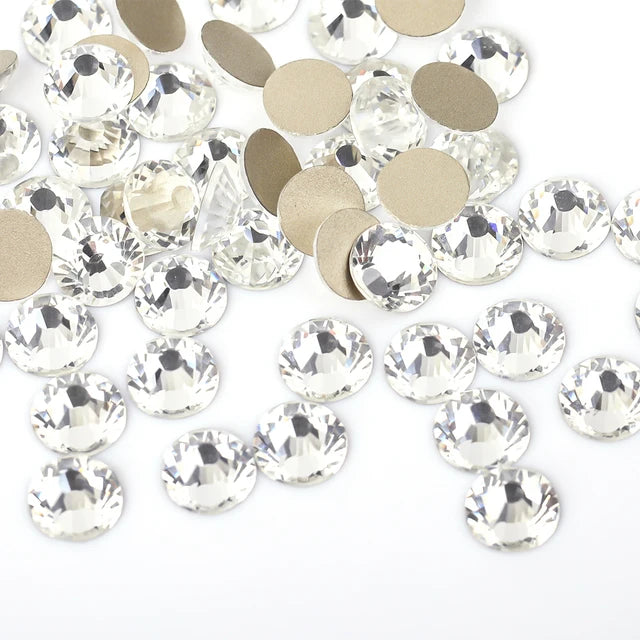 Super Glitter Crystal AB Non Hot Fix Rhinestones SS3-SS50 FlatBack Strass Sewing&Fabric Garment Nail Art Rhinestones Decorations