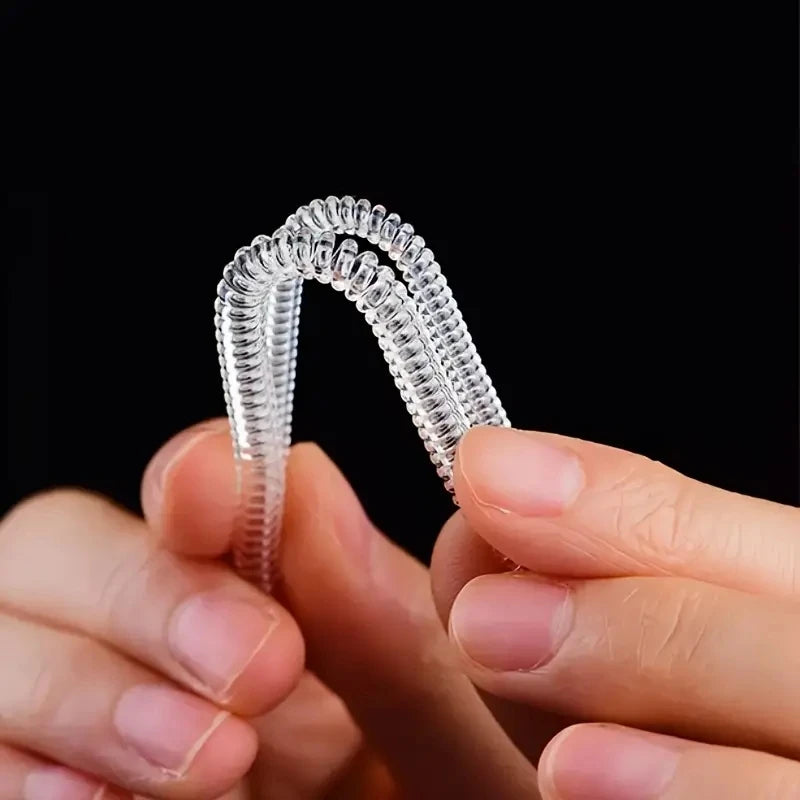 4pcs Ring Size Reducer Set – Invisible Spiral Resizing Jewelry Guard