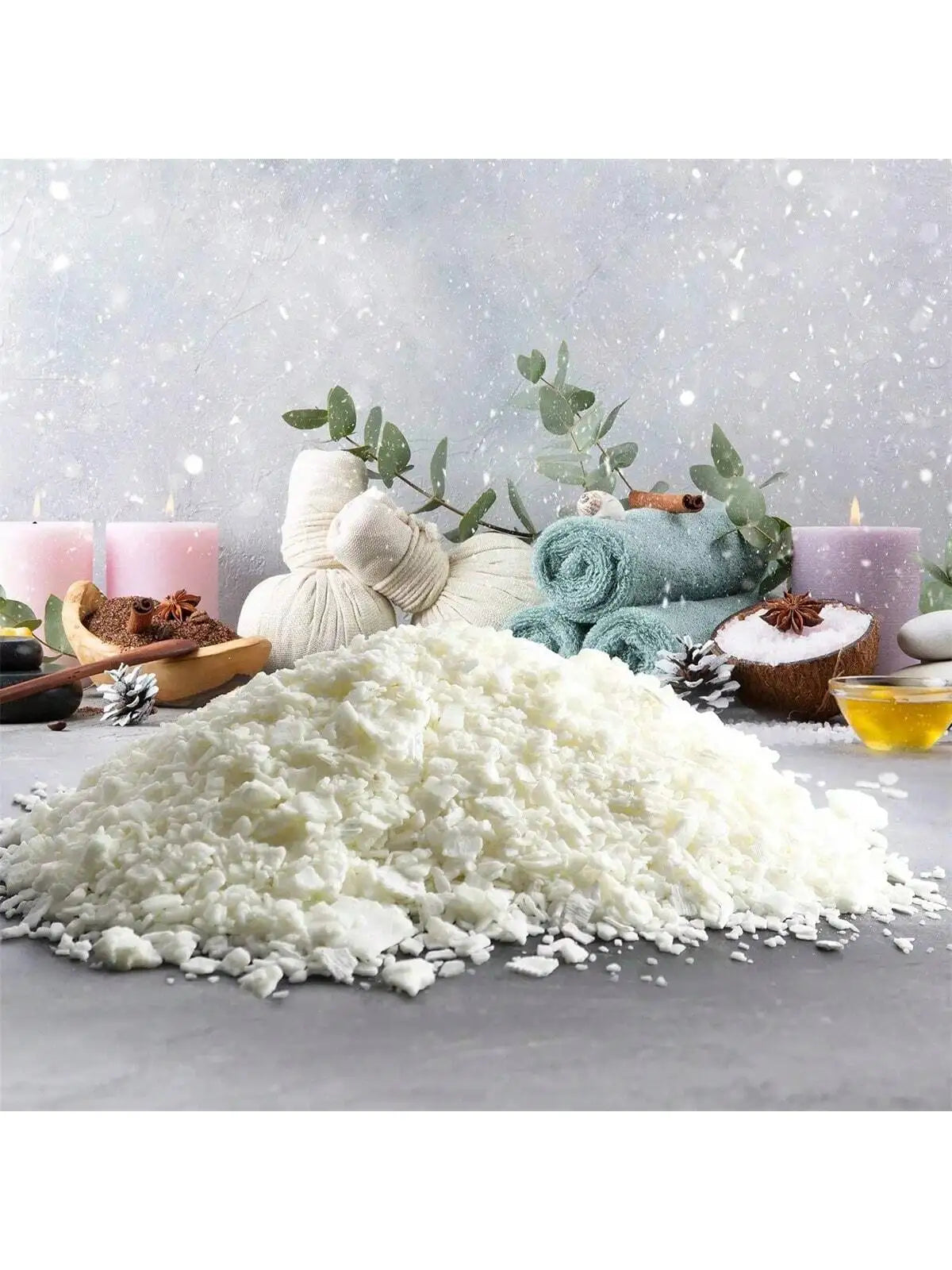 Pure Soy &amp; Paraffin Wax for DIY Candles (500g–1kg)