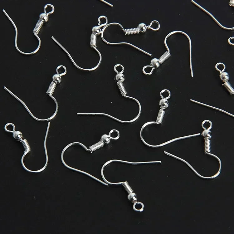 Stainless Steel Earring Hooks – 100/500pcs