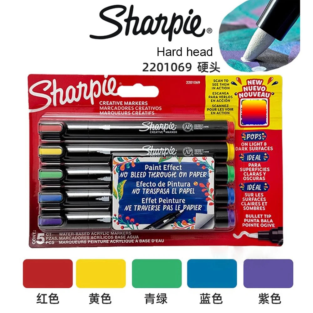 Sharpie Creative Acrylic Marker Pen Painted Graffiti, Painting Pen, DIY Glass, Ceramic, Quick-drying, Non-fading Art Stationery
