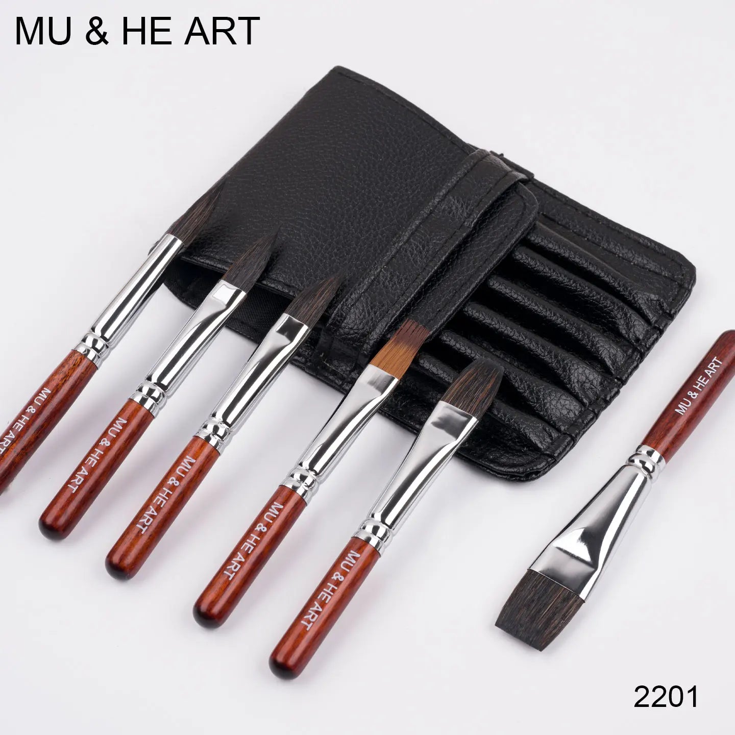 Mini Watercolor Artist Brush Set with PU Pouch