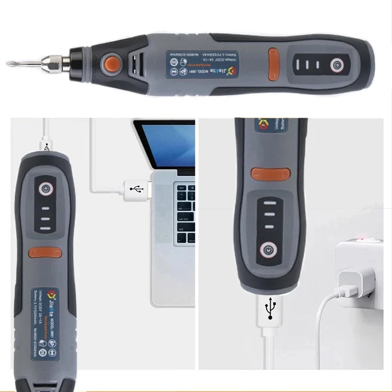 JANGKLIFE Cordless Mini Rotary Tool with accessories